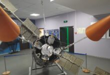 communications satellite orbiting earth providing internet coverage