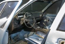 electric car dashboard with large touchscreen