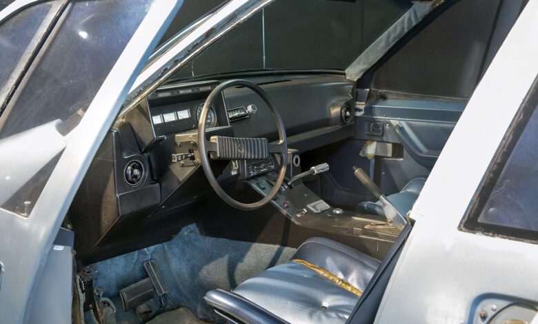 electric car dashboard with large touchscreen